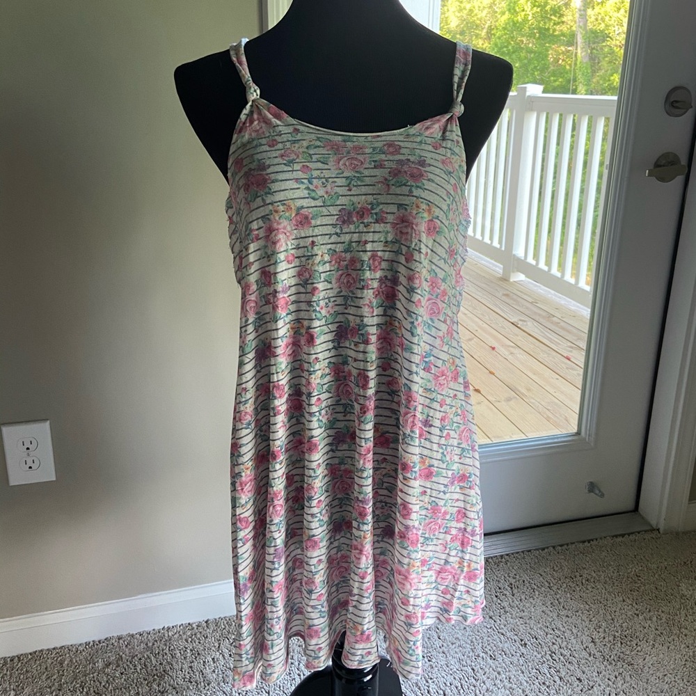 Wildfox Floral Striped Tank Top Shirt - S